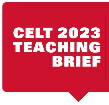 CELT Teaching Brief screenshot